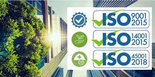 ISO 9001:2015, ISO 14001:2015, ISO 45001:2018